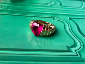 A Rubellite embrace ring