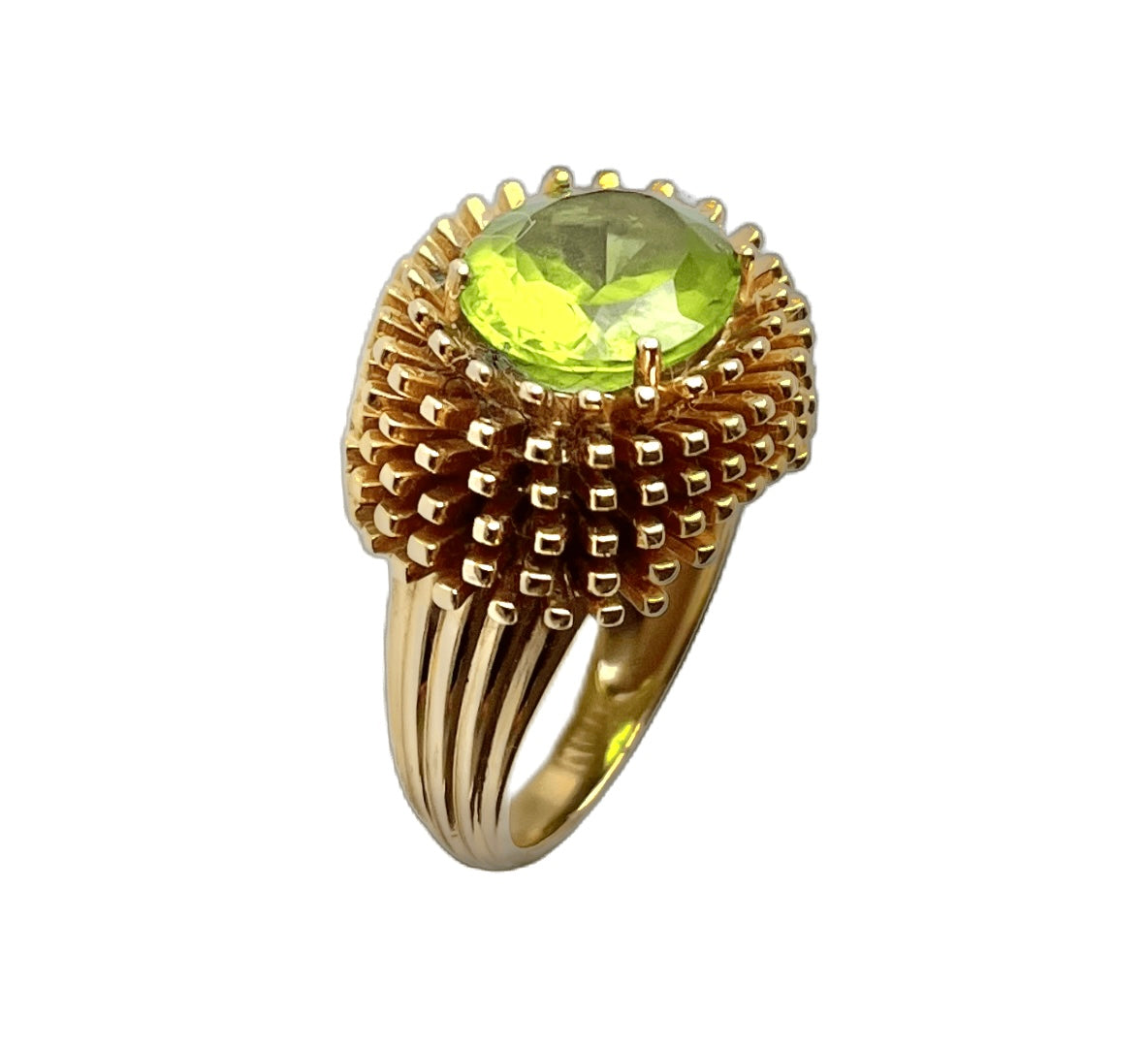 Peridot Sea Urchin Ring