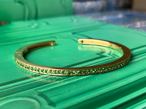 A Green garnet Torque bangle