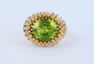 Peridot Sea Urchin Ring