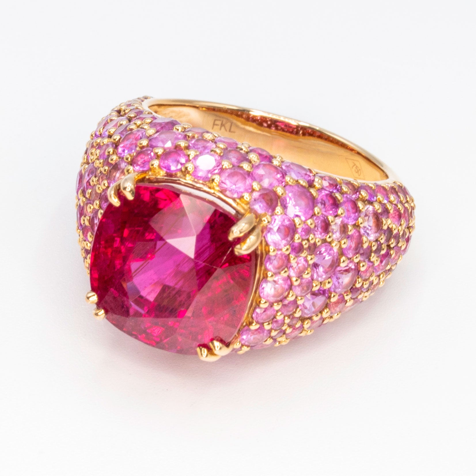 Fuchsia Ring Rubellite Sapphire