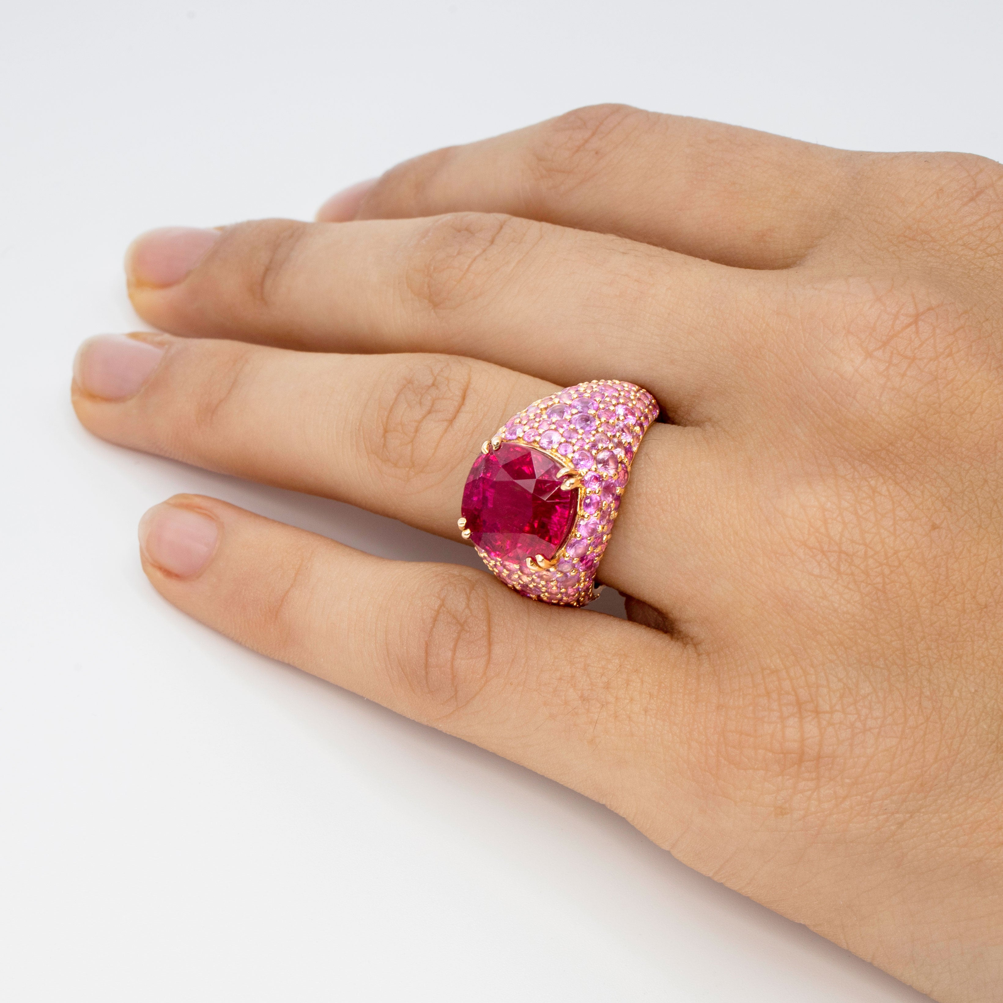 Fuchsia Ring Rubellite Sapphire