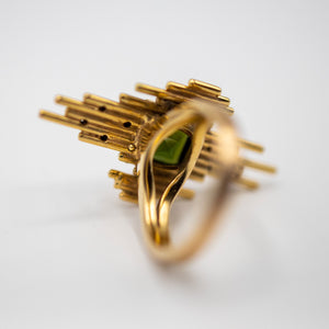 A Highwire Ring Green Tormaline ring