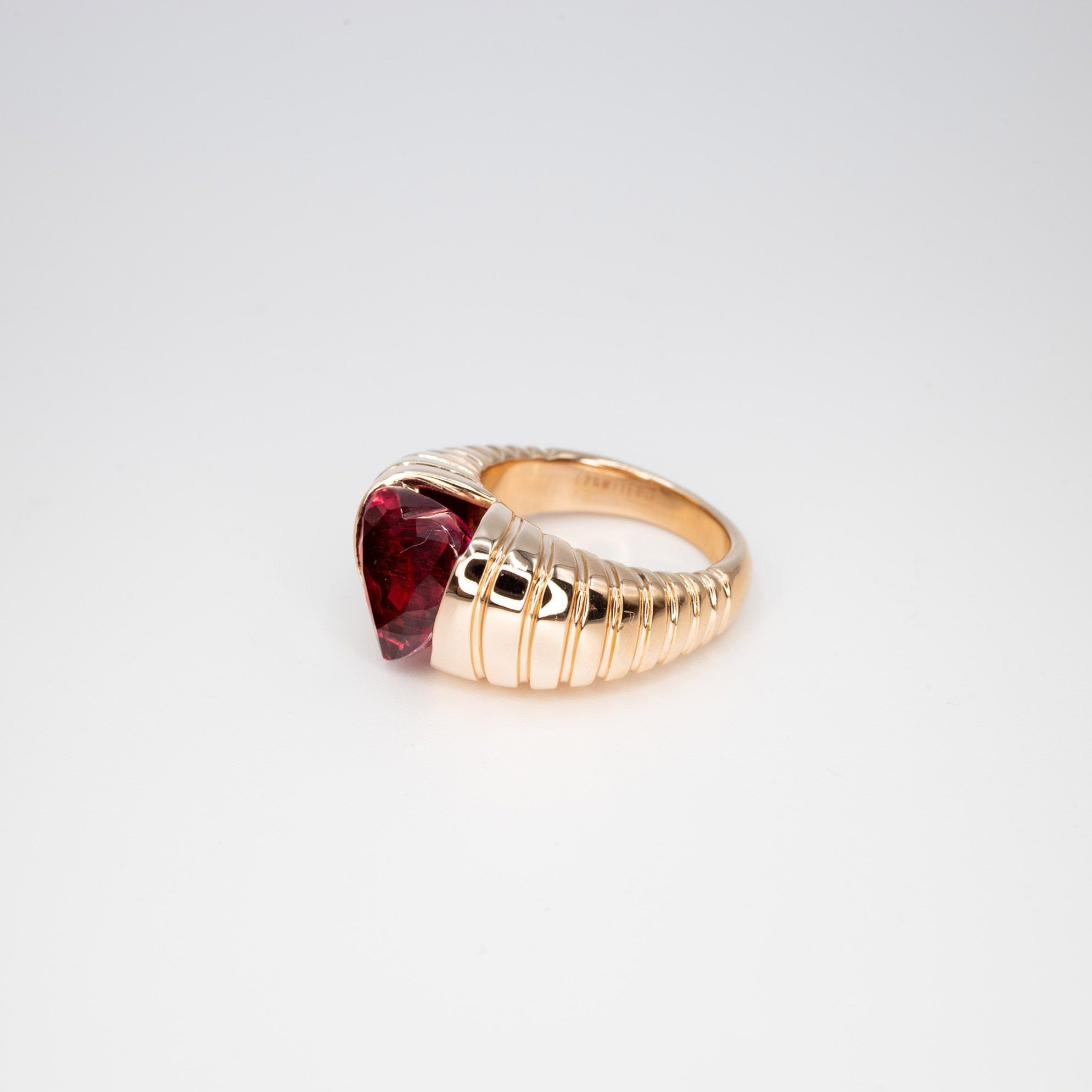 A Rubellite embrace ring