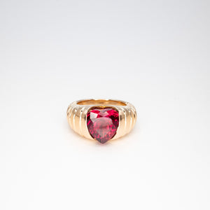 A Rubellite embrace ring