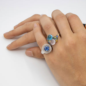 Sea Urchin Ring Sapphire